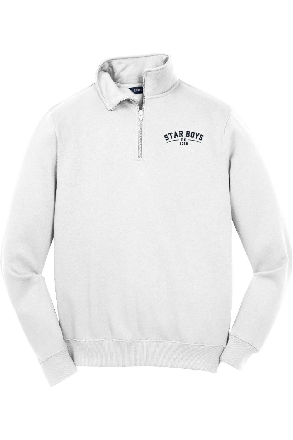 Star Boys Soccer Adult Embroidered Quarter-Zip Pullover