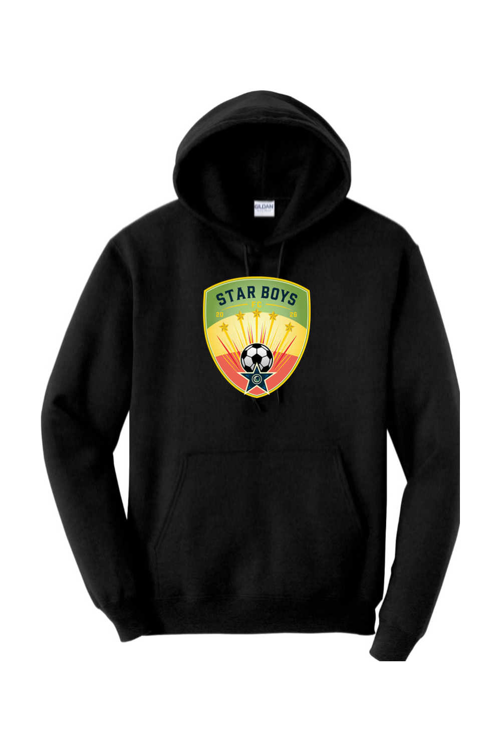 Star Boys Soccer Adult Heavyweight Hoodie
