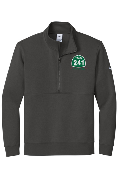 California Lacrosse Embroidered Nike Club Fleece Sleeve Swoosh 1/2-Zip