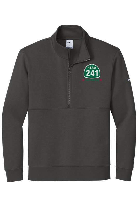 California Lacrosse Embroidered Nike Club Fleece Sleeve Swoosh 1/2-Zip