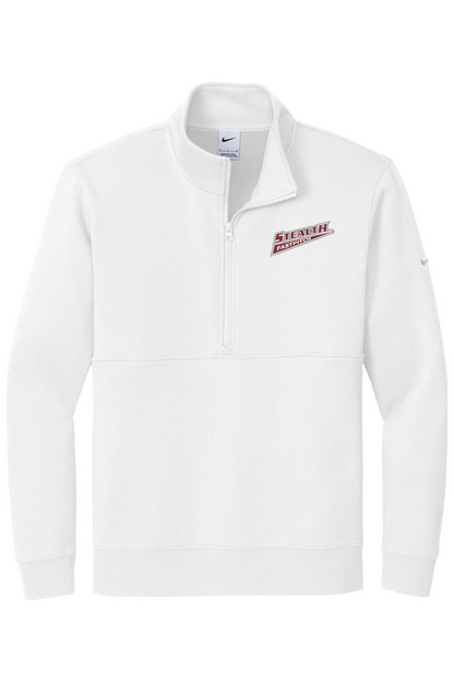 Stealth Fastpitch Embroidered Nike Club Fleece Sleeve Swoosh 1/2-Zip