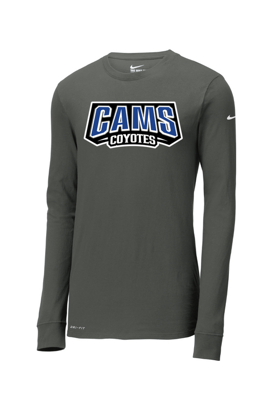 CAMS Coyotes Nike Dri-FIT Cotton/Poly Long Sleeve Tee