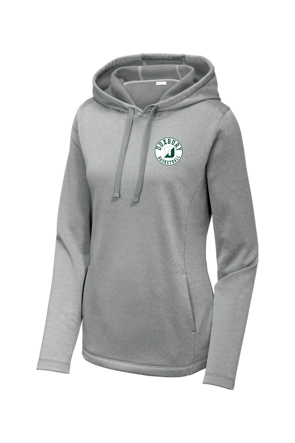 Duxbury Youth Basketball Sport-Tek Ladies PosiCharge Sport-Wick Heather Fleece Hooded Pullover