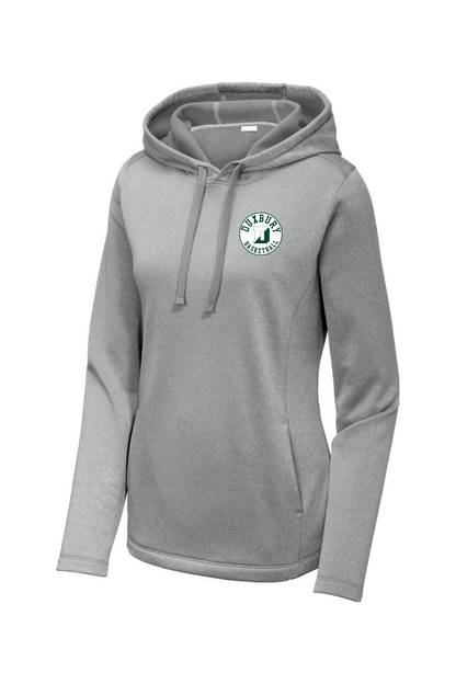 Duxbury Youth Basketball Sport-Tek Ladies PosiCharge Sport-Wick Heather Fleece Hooded Pullover