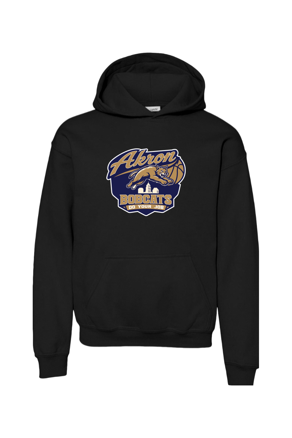 Arkron Bobcats Basketball Youth Hoodie