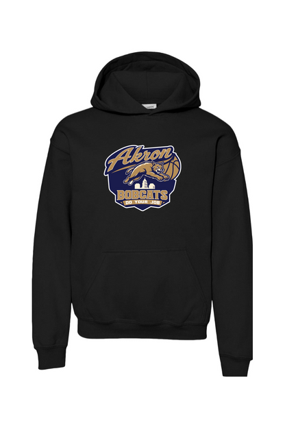 Arkron Bobcats Basketball Youth Hoodie