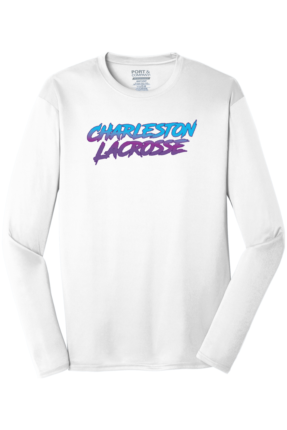 Charleston Lacrosse Port & Company Long Sleeve Performance Tee