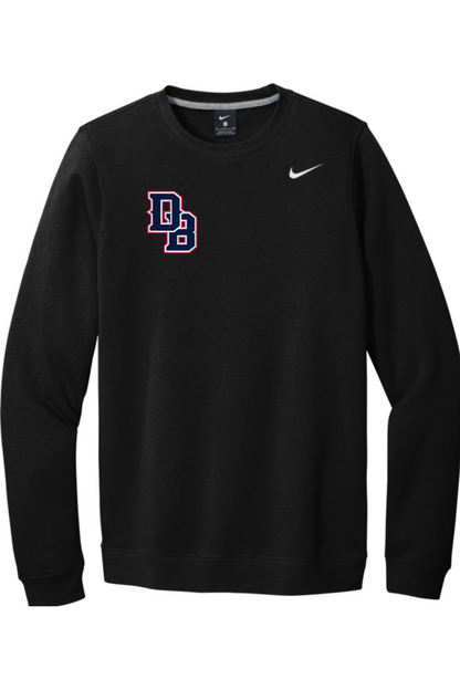Dallas Bats Baseball Embroidered Nike Club Fleece Crew