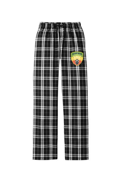 Star Boys Soccer Adult Women's Flannel Plaid Pants