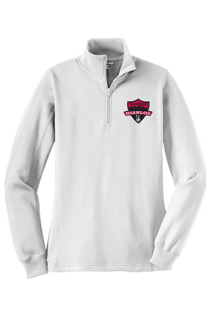 Diablos Futsal Adult Women's Embroidered Quarter-Zip Pullover