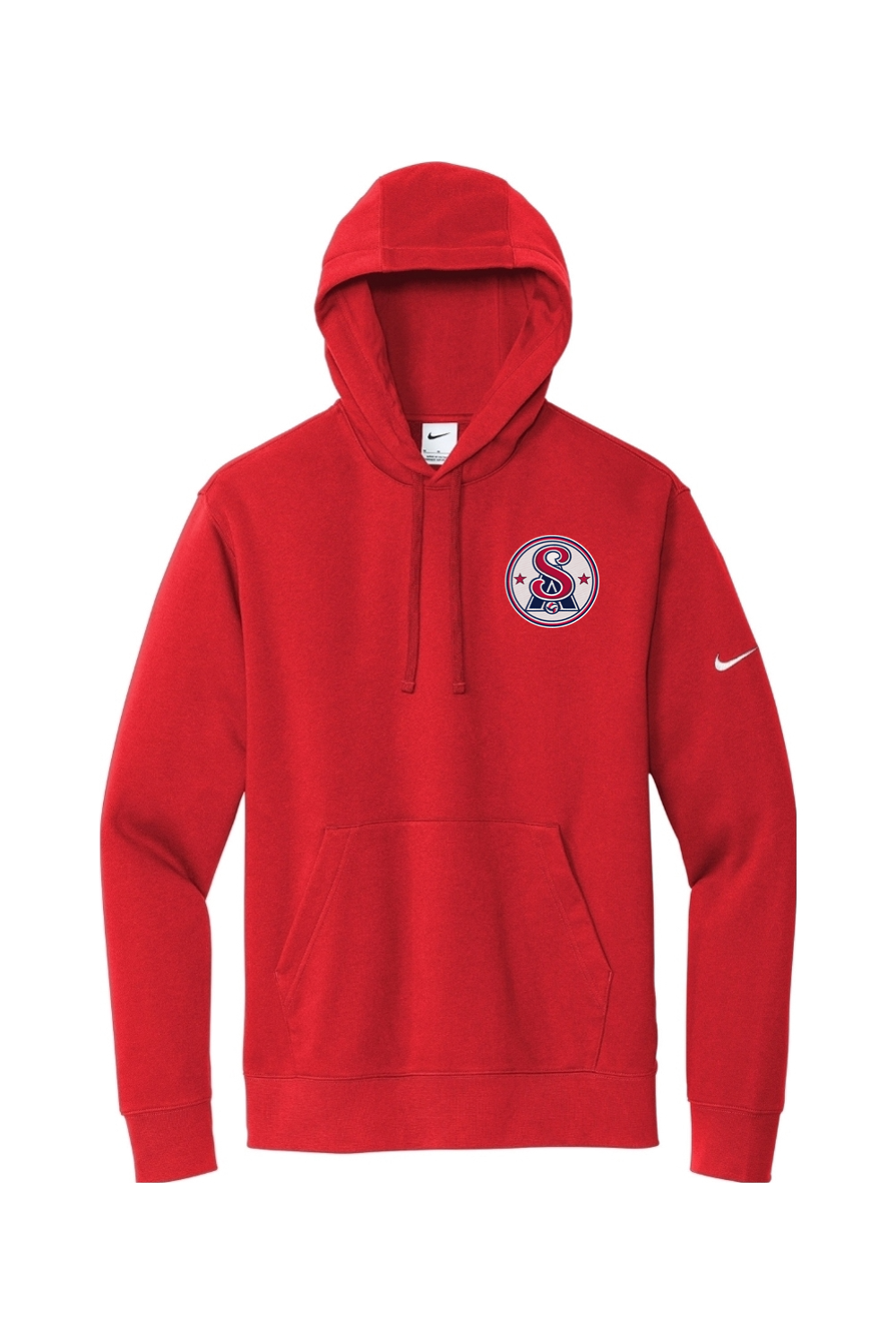 Southern Aces Volleyball Embroidered Nike Club Fleece Sleeve Swoosh Pullover Hoodie