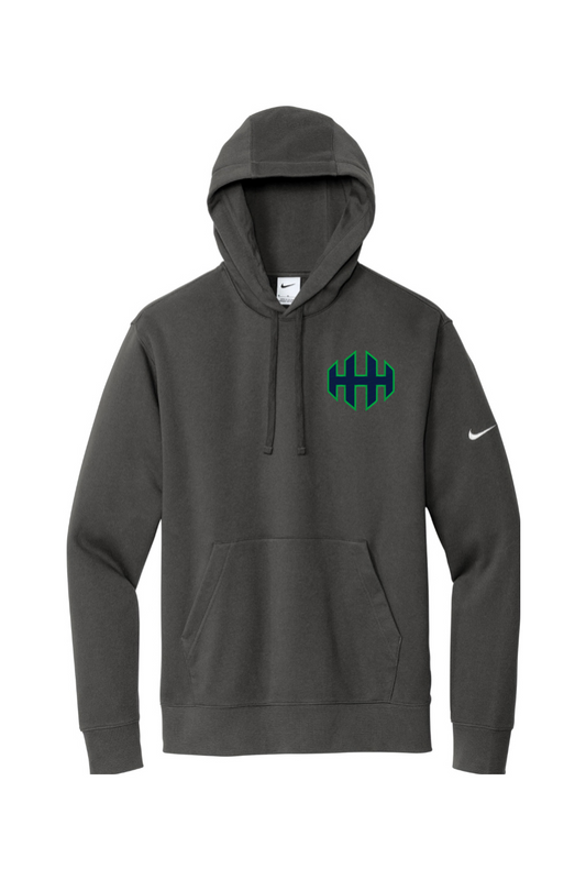 HHH lacrosse Embroidered Nike Club Fleece Sleeve Swoosh Pullover Hoodie