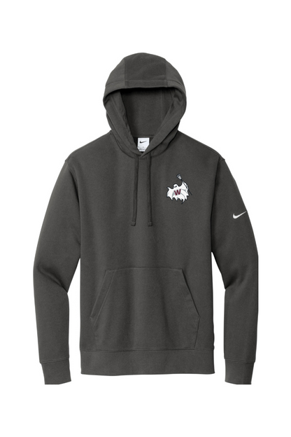 Westford Lacrosse Embroidered Nike Club Fleece Sleeve Swoosh Pullover Hoodie