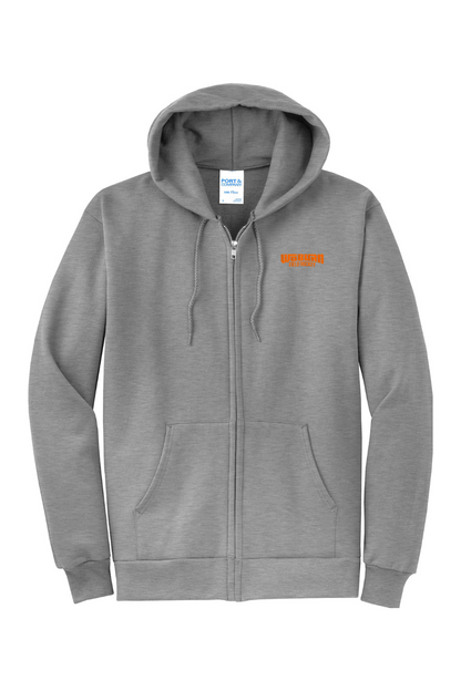 Woburn Youth Field Hockey Port & Company Core Fleece Full-Zip Hooded Sweatshirt