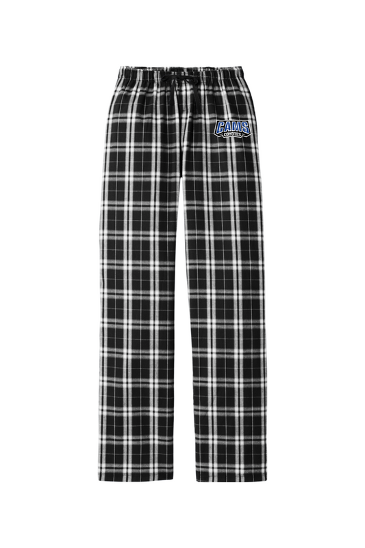CAMS Coyotes Lacrosse Adult Women's Flannel Plaid Pants