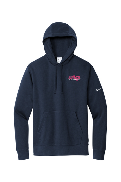 Norcal Flag Football Embroidered Nike Club Fleece Sleeve Swoosh Pullover Hoodie