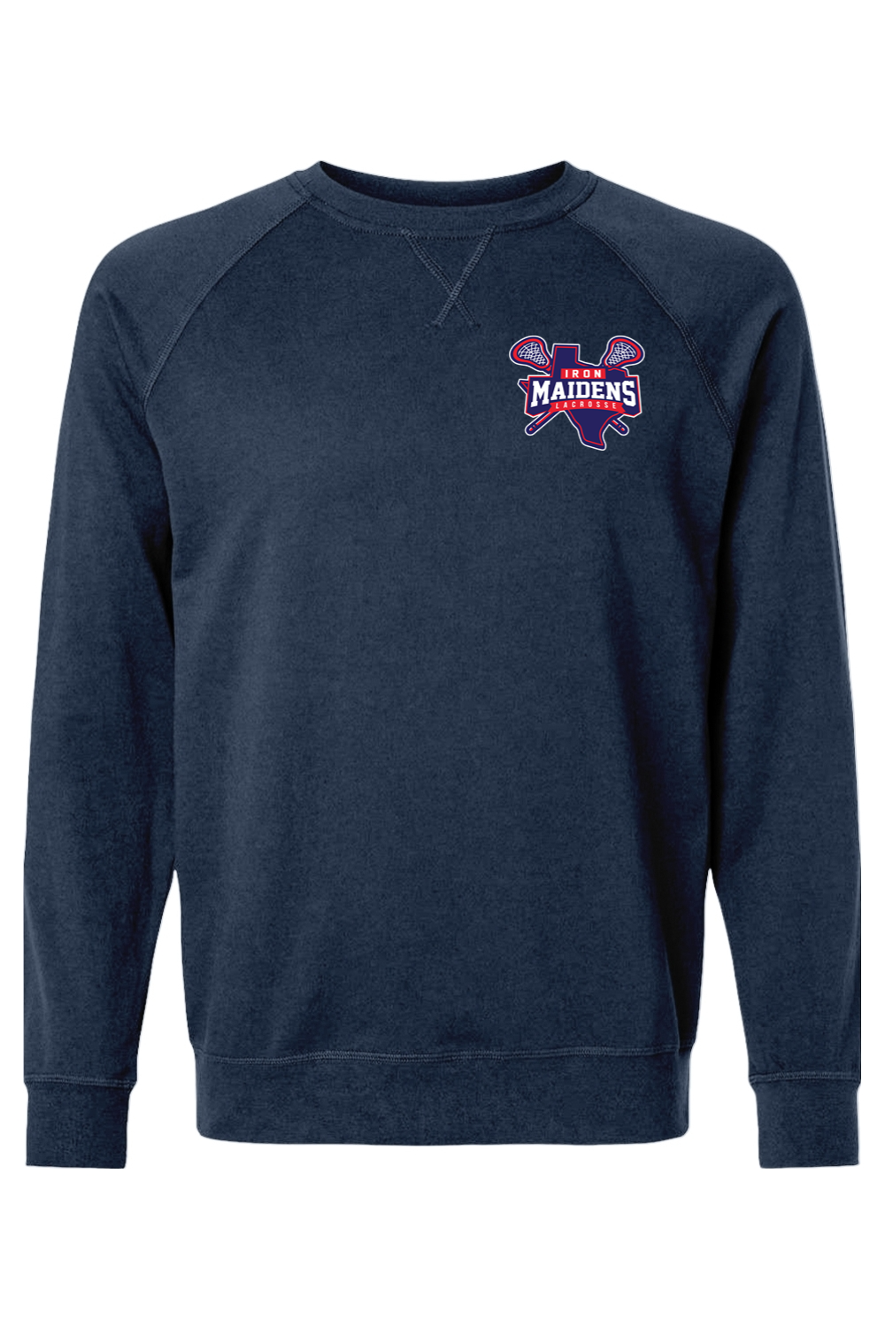 Iron Maidens Lacrosse Adult Heavyweight Raglan Long Sleeve