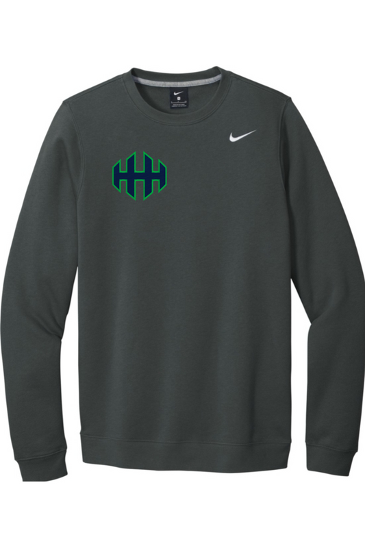HHH lacrosse Embroidered Nike Club Fleece Crew