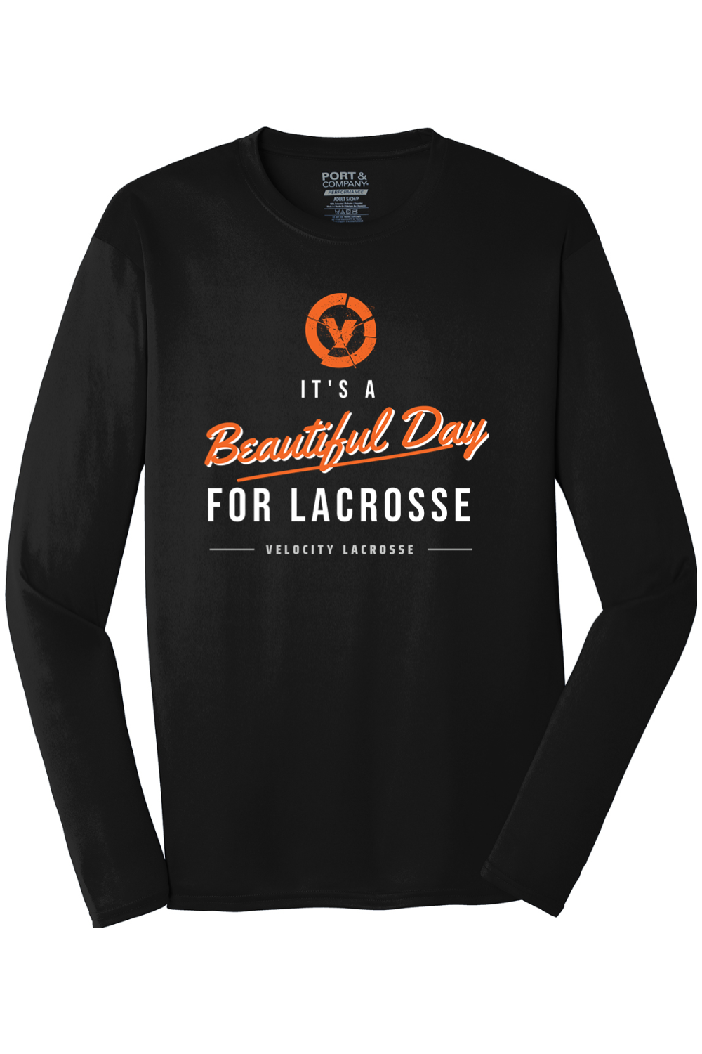 Velocity Lacrosse Port & Company Long Sleeve Performance Tee