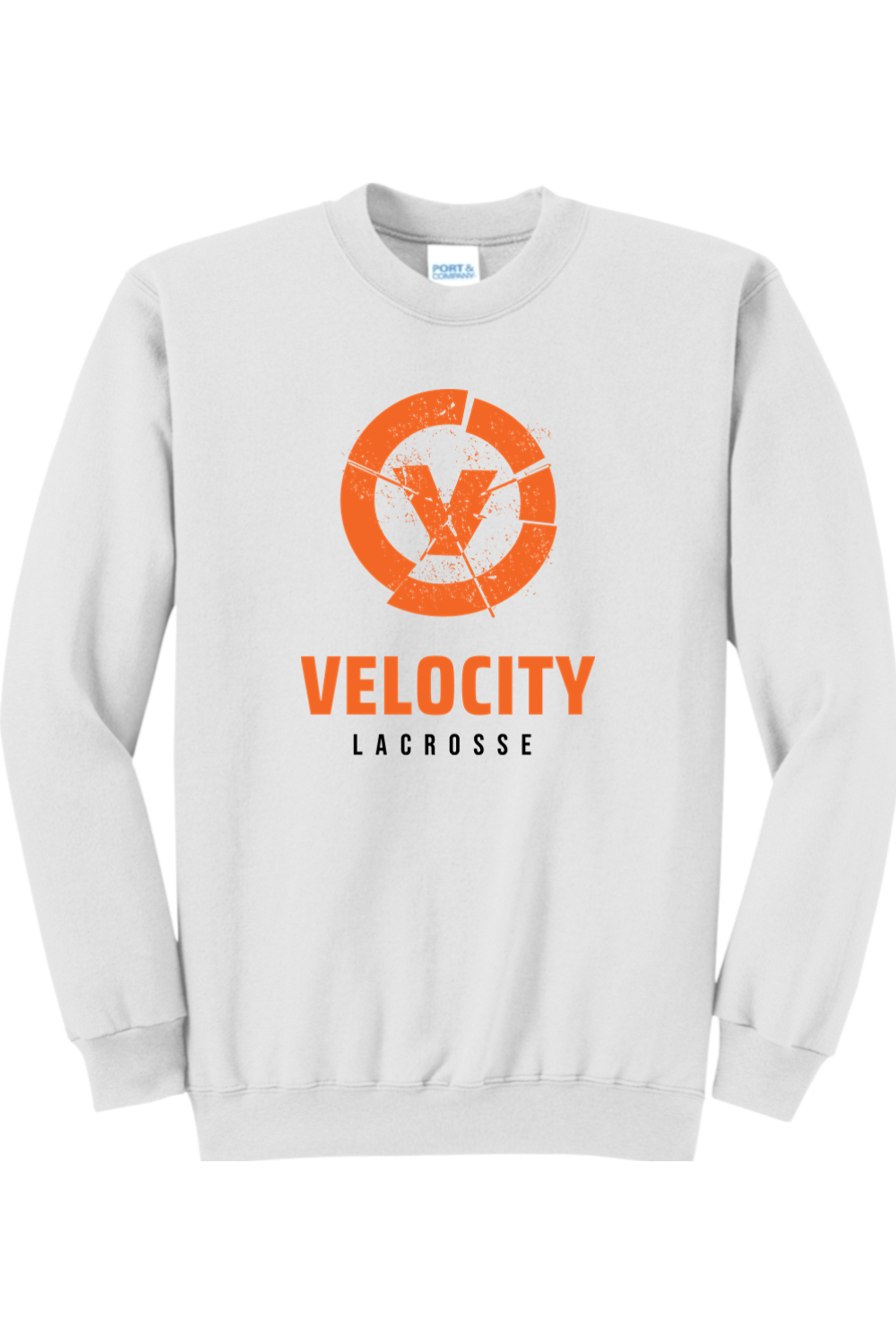 Velocity Lacrosse Port & Company Core Fleece Crewneck Sweatshirt