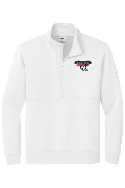 Stingrays Soccer Embroidered Nike Club Fleece Sleeve Swoosh 1/2-Zip