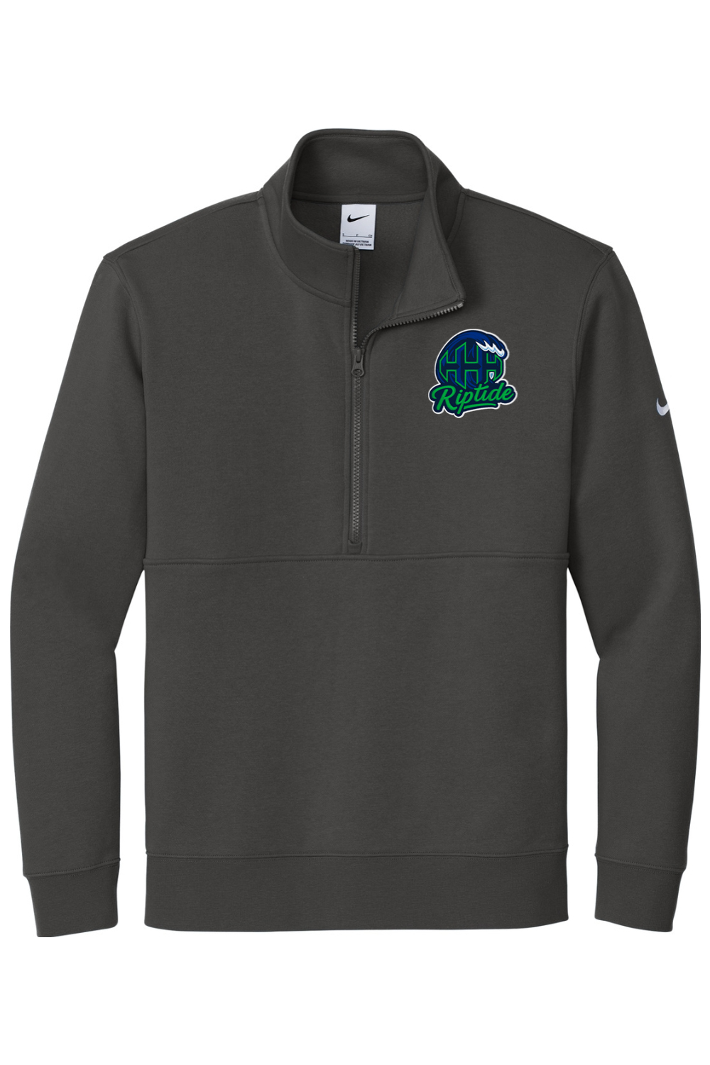 HHH Riptide Embroidered Nike Club Fleece Sleeve Swoosh 1/2-Zip