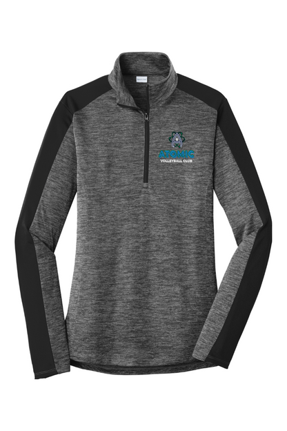 Atomic Sport-Tek® Ladies PosiCharge® Electric Heather Colorblock 1/4-Zip Pullover