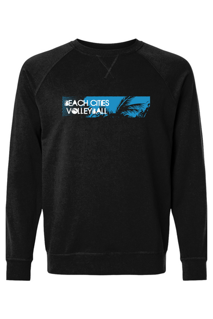 Beach Cities Volleyball Adult Heavyweight Raglan Long Sleeve