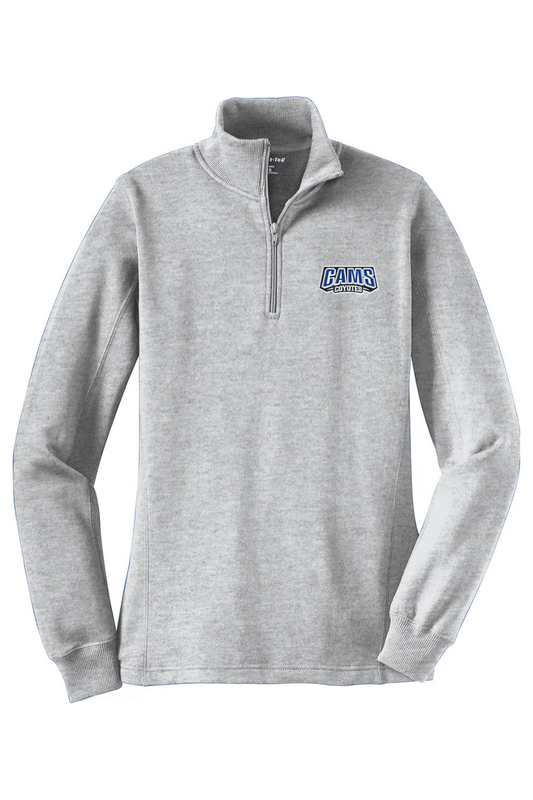 CAMS Coyotes Adult Women's Embroidered Quarter-Zip Pullover