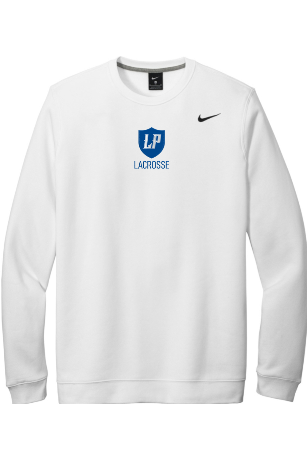 Lake Park Lacrosse Embroidered Nike Club Fleece Crew