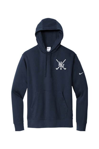 Hamilton-Wenham FH Embroidered Nike Club Fleece Sleeve Swoosh Pullover Hoodie