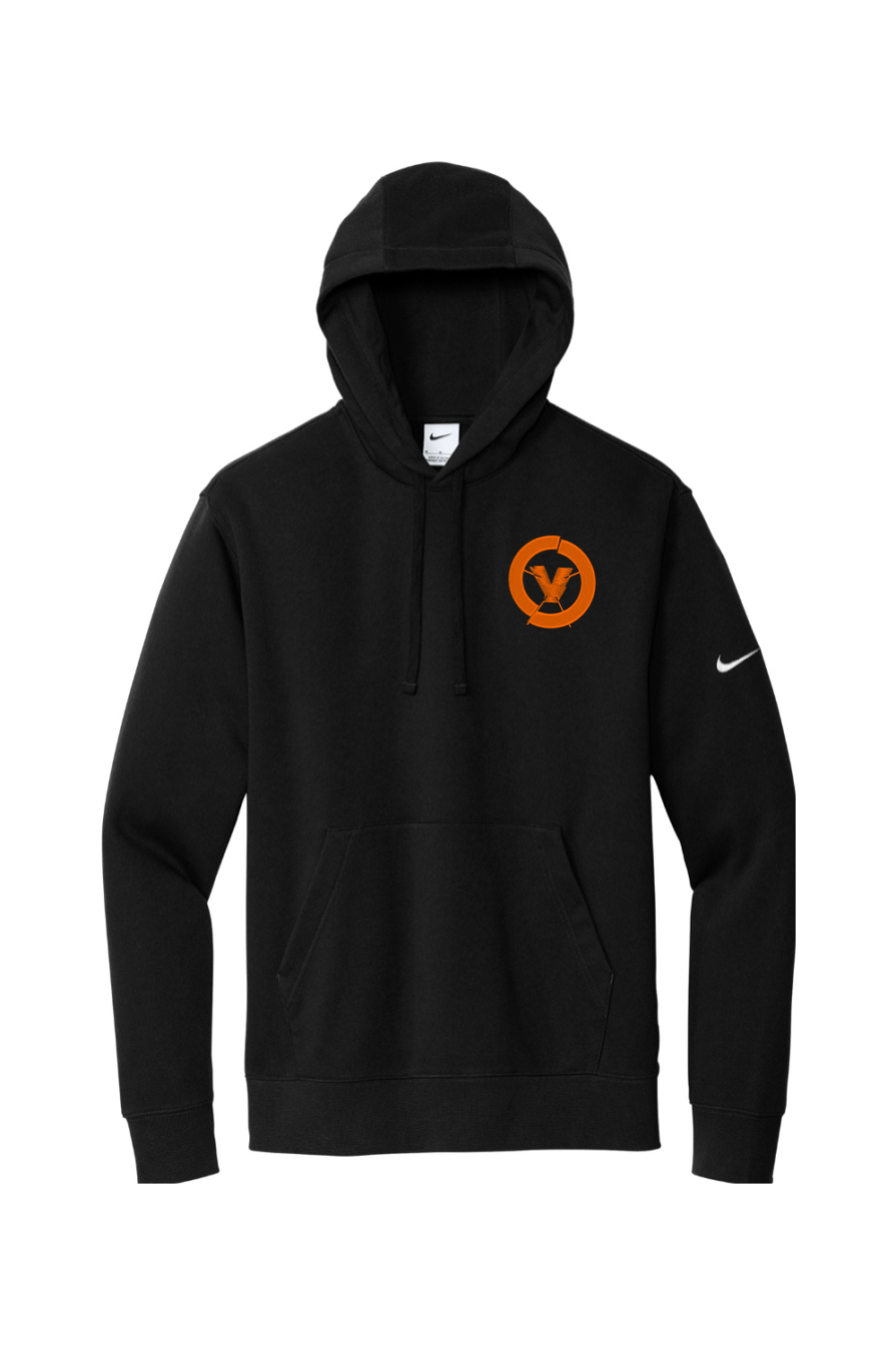 Velocity Lacrosse Embroidered Nike Club Fleece Sleeve Swoosh Pullover Hoodie