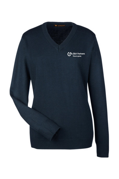 G&A Partners Harriton Ladies' Pilbloc™ V-Neck Sweater