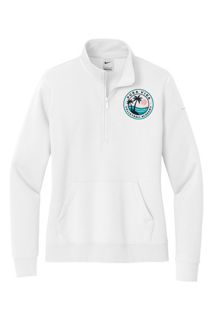Pura Vida Volleyball Embroidered Nike Ladies Club Fleece Sleeve Swoosh 1/2-Zip