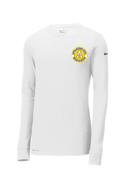 App State Lacrosse Nike Dri-FIT Cotton/Poly Long Sleeve Tee
