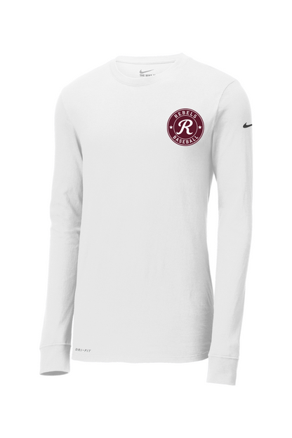Rebels Travel Baseball Nike Dri-FIT Cotton/Poly Long Sleeve Tee