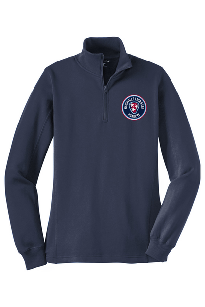 Nashville Lacrosse Adult Women's Embroidered Quarter-Zip Pullover