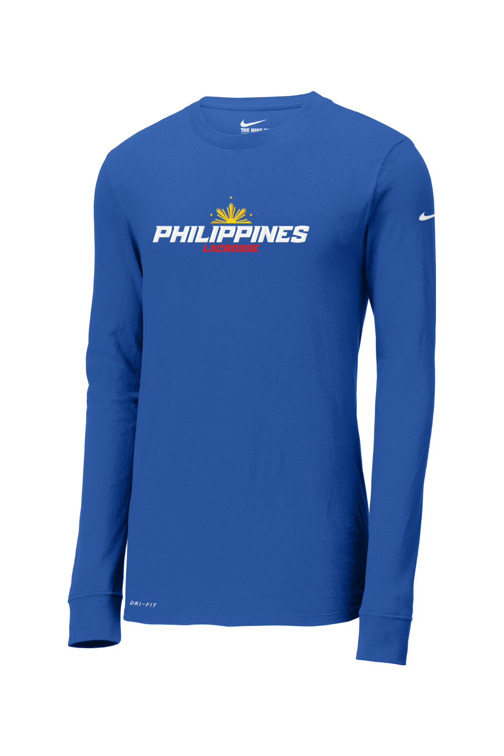 Philippines Lacrosse Nike Dri-FIT Cotton/Poly Long Sleeve Tee