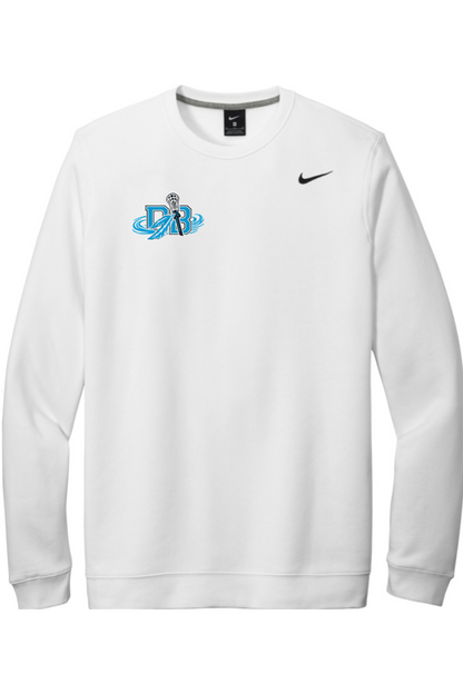 Delta Breeze Lacrosse Embroidered Nike Club Fleece Crew