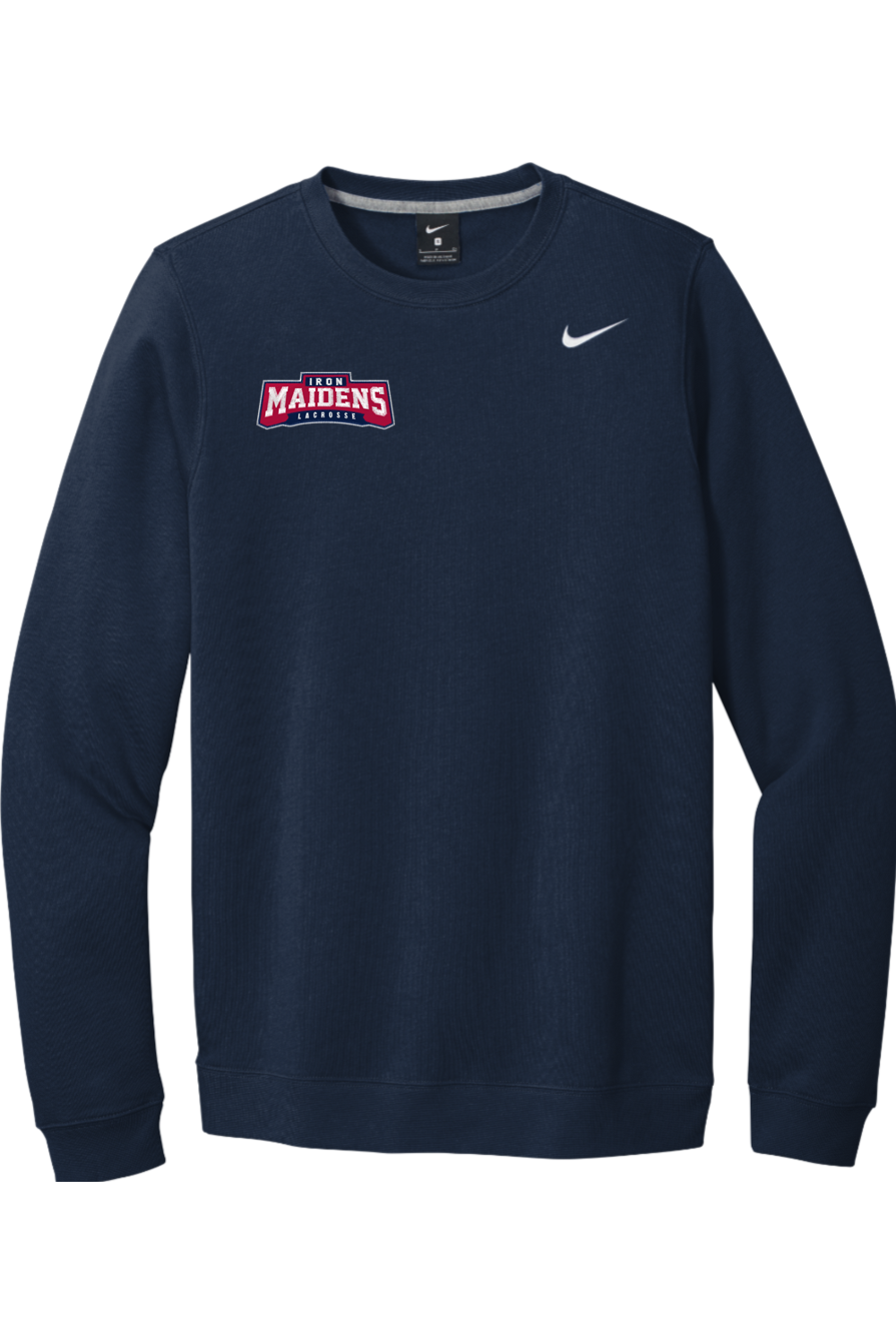 Iron Maidens Lacrosse Embroidered Nike Club Fleece Crew