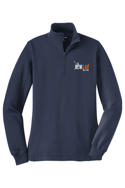 DEWLAX LC Adult Women's Embroidered Quarter-Zip Pullover