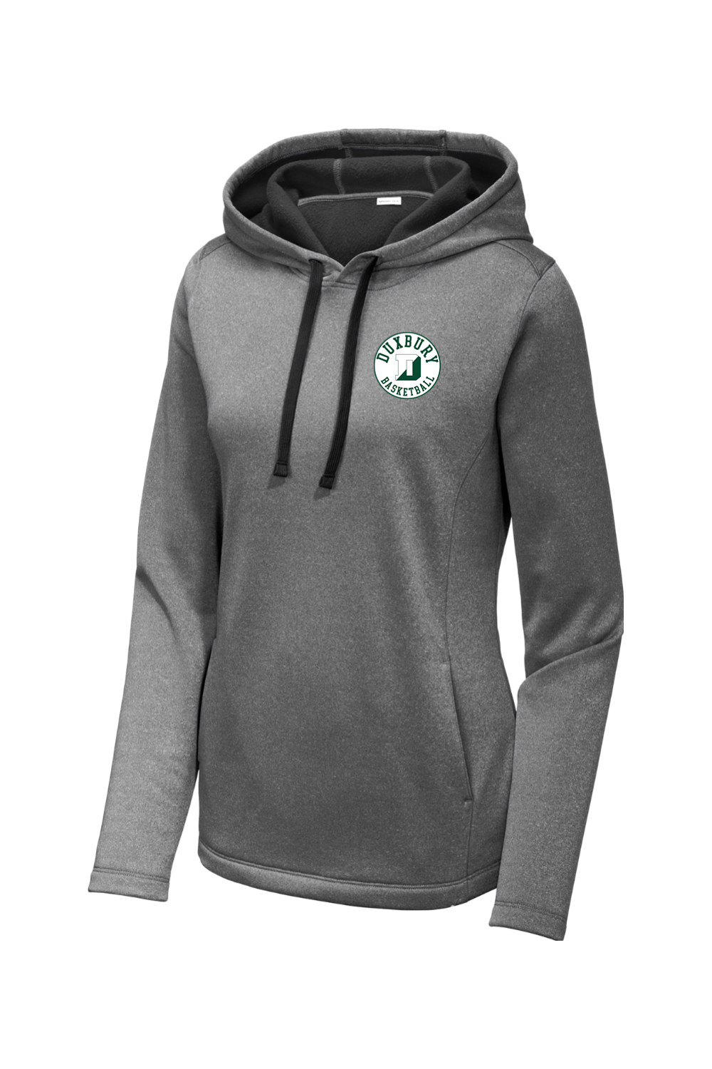 Duxbury Youth Basketball Sport-Tek Ladies PosiCharge Sport-Wick Heather Fleece Hooded Pullover