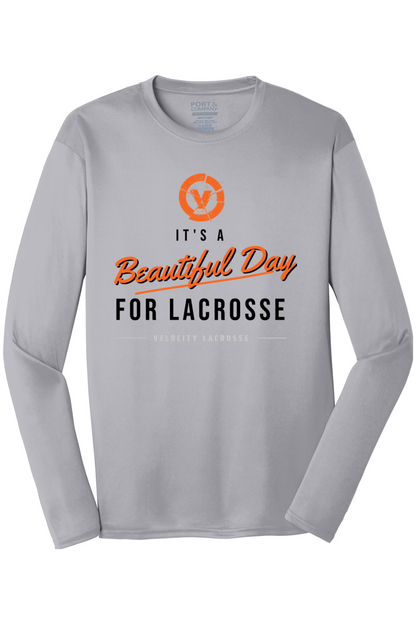 Velocity Lacrosse Port & Company Long Sleeve Performance Tee