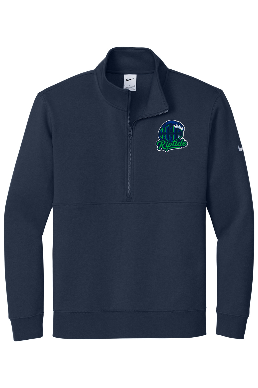 HHH Riptide Embroidered Nike Club Fleece Sleeve Swoosh 1/2-Zip
