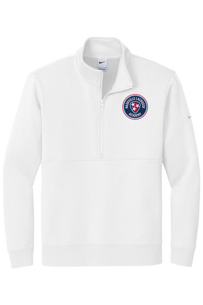 Nashville Lacrosse Embroidered Nike Club Fleece Sleeve Swoosh 1/2-Zip