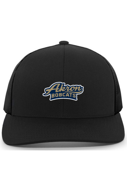 Arkron Bobcats Basketball Embroidered Trucker Hat