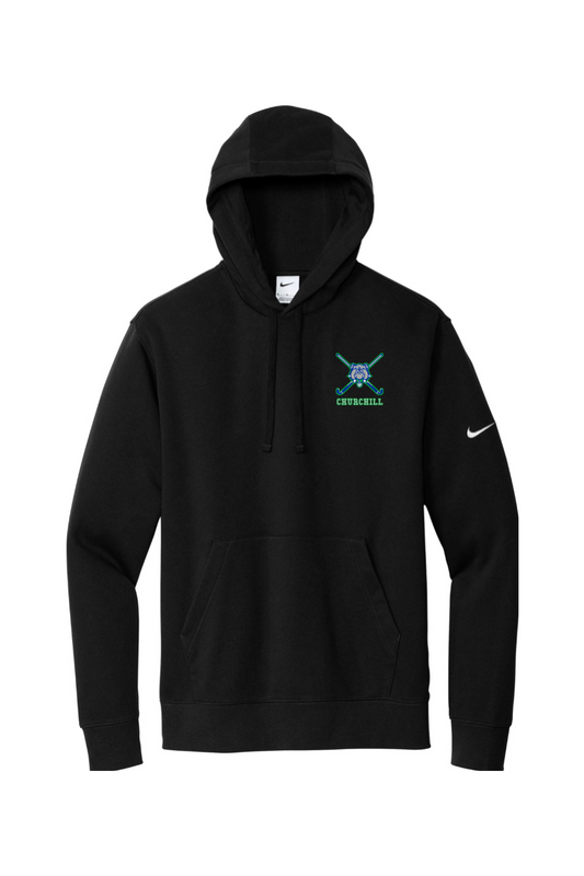 Winston Churchill Embroidered Nike Club Fleece Sleeve Swoosh Pullover Hoodie