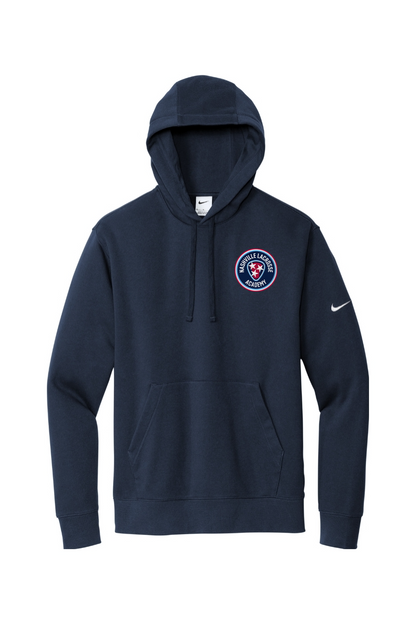 Nashville Lacrosse Embroidered Nike Club Fleece Sleeve Swoosh Pullover Hoodie