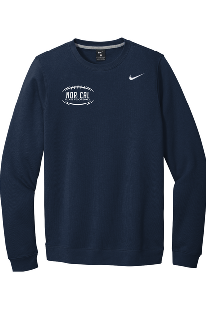 Norcal Flag Football Embroidered Nike Club Fleece Crew