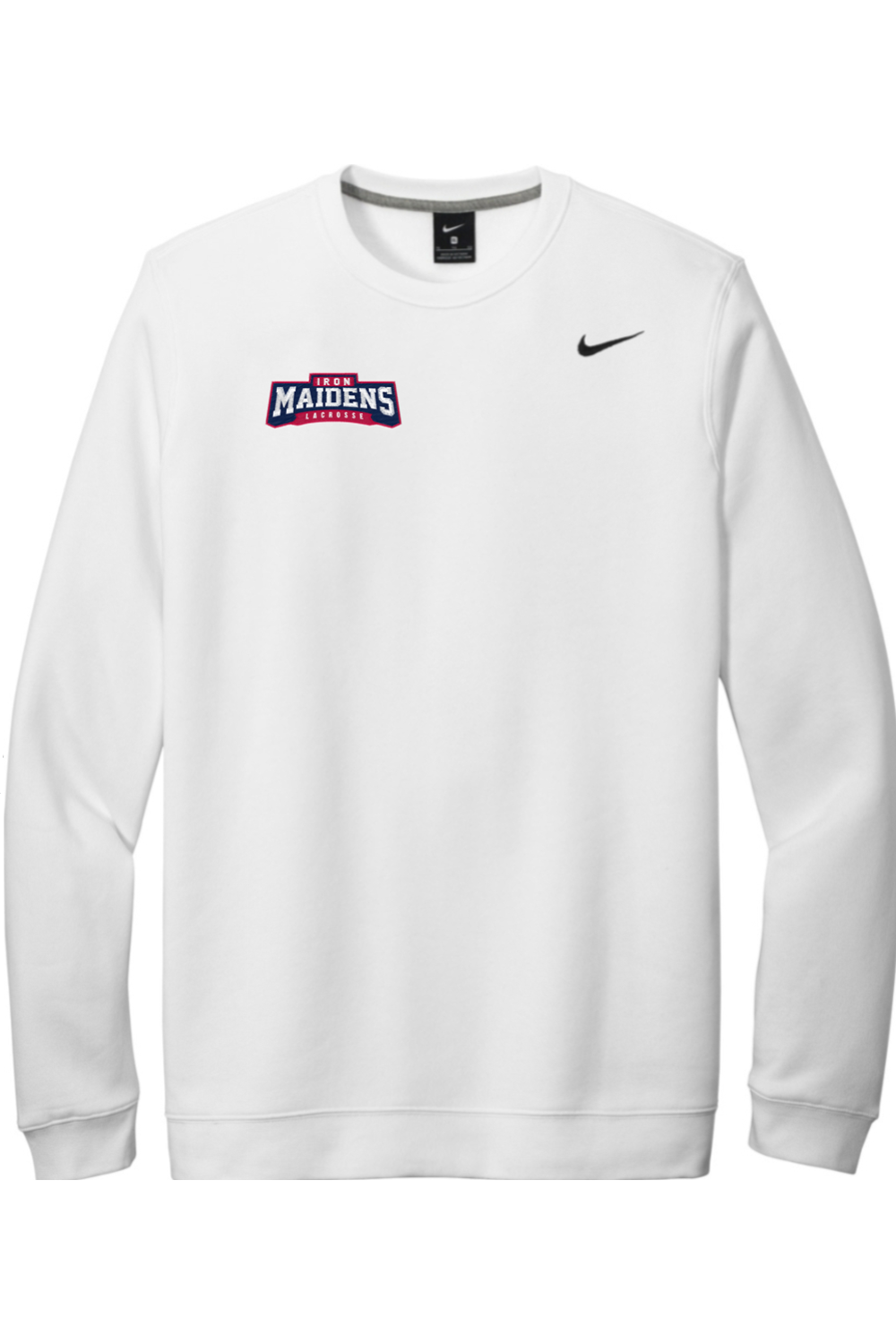 Iron Maidens Lacrosse Embroidered Nike Club Fleece Crew